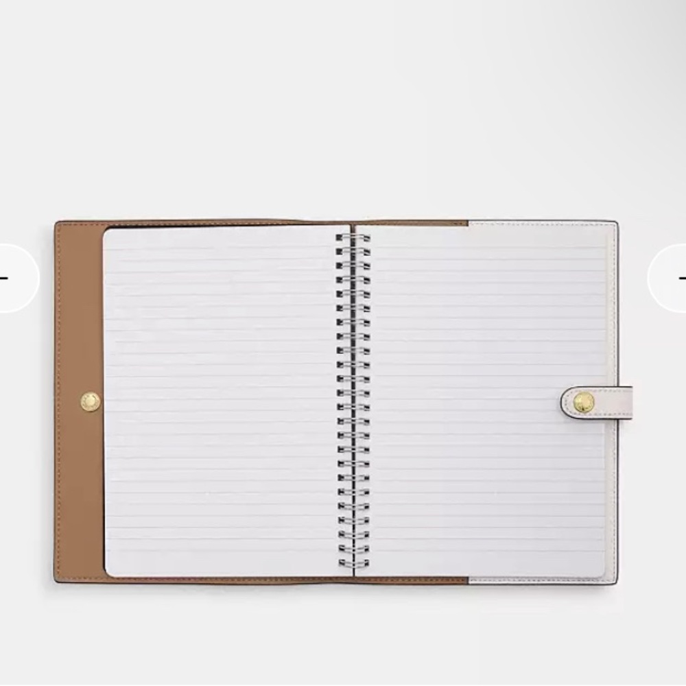 Coach Signature Leather Snap Notebook 📓 NWT/NIP - Picture 7 of 8